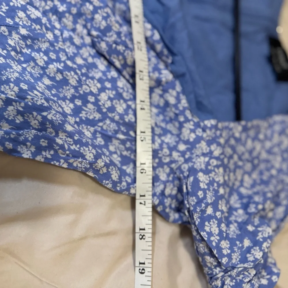 Bardot Light Blue Floral Midi Dress Size S - Picture 8 of 11